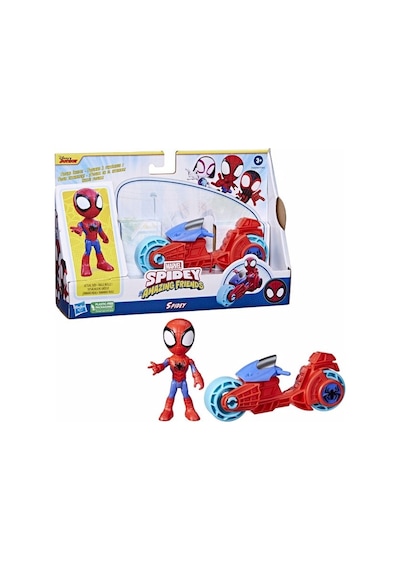 Spider And His Amazing Friends Motosiklet Ve Figür Spidey F7459