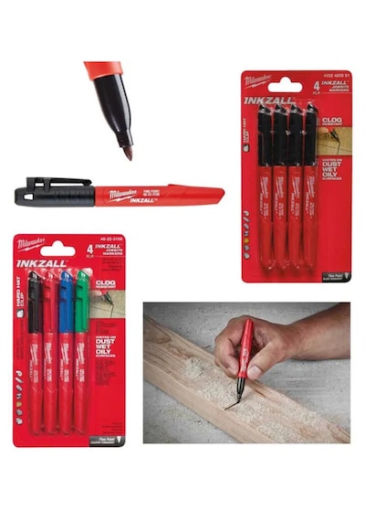 İnce Uçlu Marker 24 Parça Set Milwaukee T4932492096