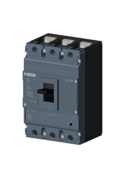 Siemens Sinoplus 3vj1220-5db32-0aa0 Termik Manyetik Şalter 3 Kutuplu 200a 36ka Atfm Ayarlı Termik Sabit Manyetik Açma Üniteli