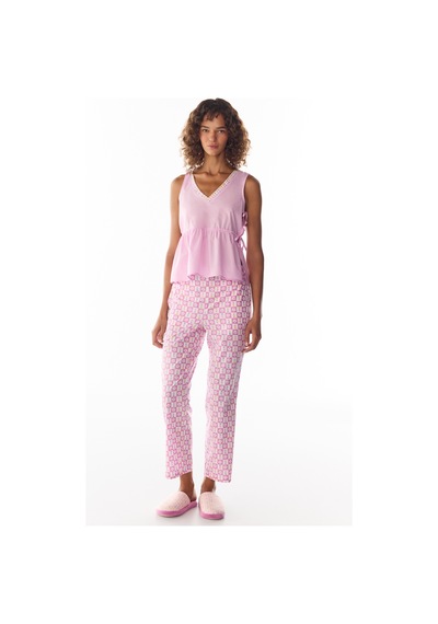 Penti Flora Baskılı Çiçekli Pijama Altı Çok Renkli