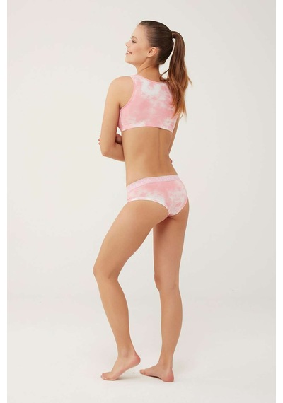 U.S. Polo Assn. Kadın Pembe Büstiyer Şort Takım 66268 Pembe