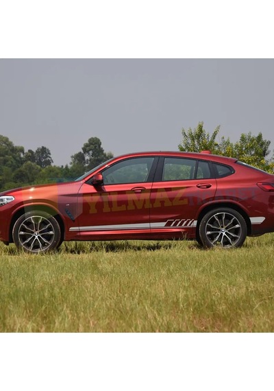 Bmw Yan Etek Şerit Oto Sticker Araba Yapıştırma Çıkartma 1 Çift