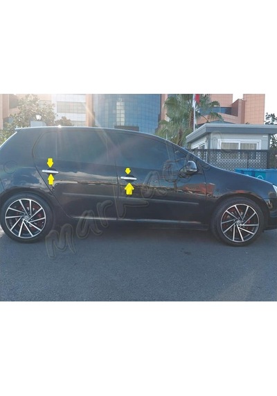 Markadan Vw Golf 5 Krom Kapı Kolu 2004-2009 4 Kapı Paslanmaz Çeli