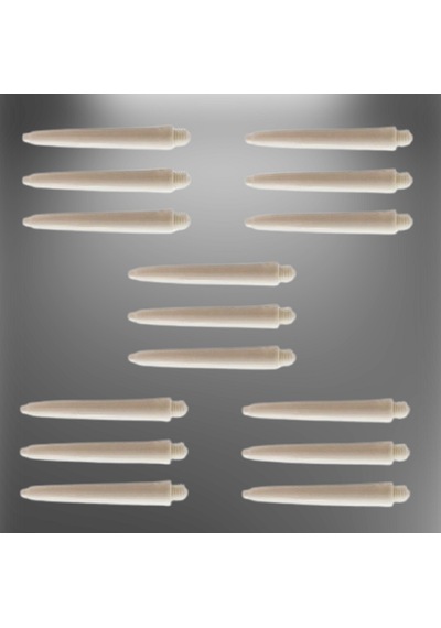 5 SET (15 Adet) 35mm DARTSAN NYLON DART ŞAFT-SHAFT.  Beyaz
