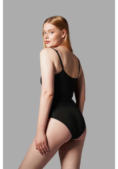 Alt Tarafı Çıtçıtlı Zıbın Korse Seamless 9051 Siyah