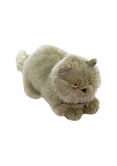 Animals Of The World Yatan Gri Kedi Peluş Oyuncak 26cm