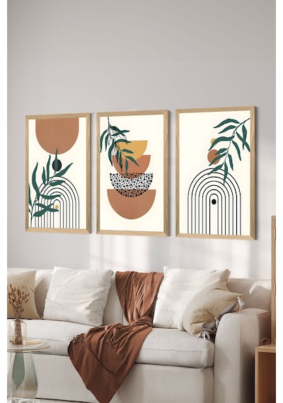 Artavessa 3 Parça Çerçeve Görünümlü Mdf Tablo Seti - ARTSYCLLCT33
