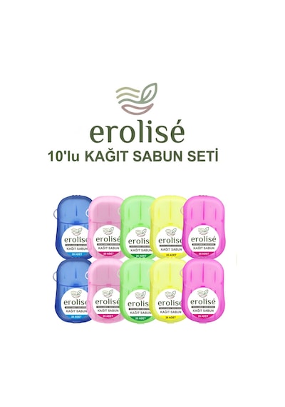 Erolise Elde Erir Kağıt Sabun 10 x 20 Yaprak