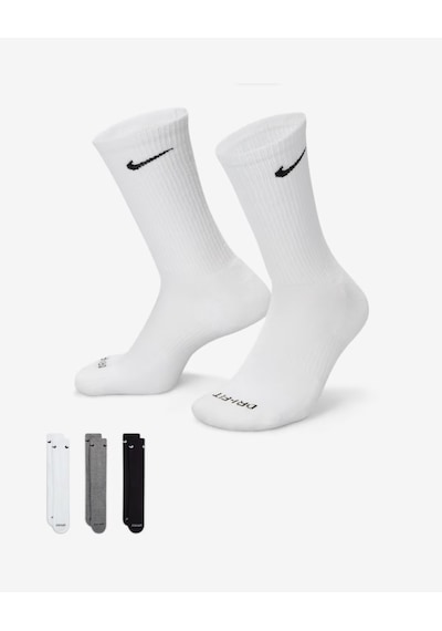 Nike Sx6888-964 Everyday Plus Destekli Antrenman Crew Çorapları 3 Çift Cok Renklı
