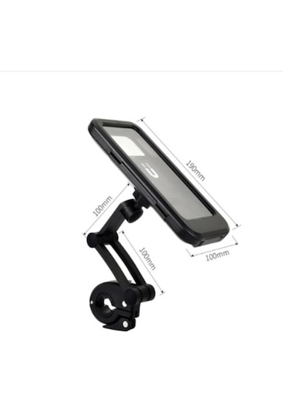 Su Geçirmez Mıknatıslı Motorsiklet Telefon Tutucu+Gidon Bağlantıs
