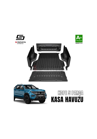 S-dizayn Vw Amarok 2 Hdpe Kasa Havuzu Kaplaması 5 Prç. 2023 Üzeri A+ Kalite