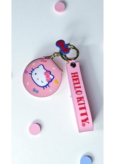 Hello Kitty Temalı Sevimli Aynalı Anahtarlık Ve Çanta Aksesuar