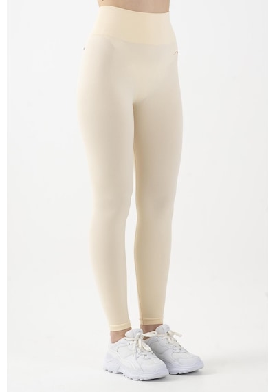 Maraton Active Slimfit Kadın Training Ekru Tayt 812057-ekru