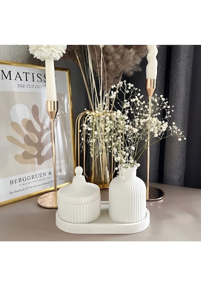 Bernami Vazo Pinterest Dekoratif Üçlü Vazo Seti Diğer