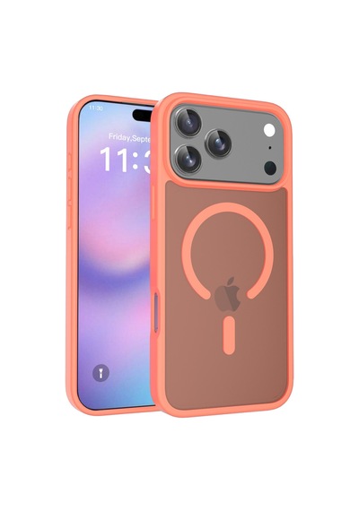 Joko Apple Uyumlu iPhone 17 Pro Jota Magsafe Kapak - Turuncu Turuncu