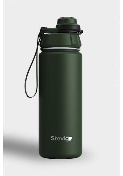 Stevig 1 Hand Leak-proof Sızdırmaz Çelik Termos 500 Ml Green St-208