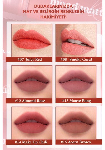 Peripera Ink Mood Matte Tint 08 Smoky Coral