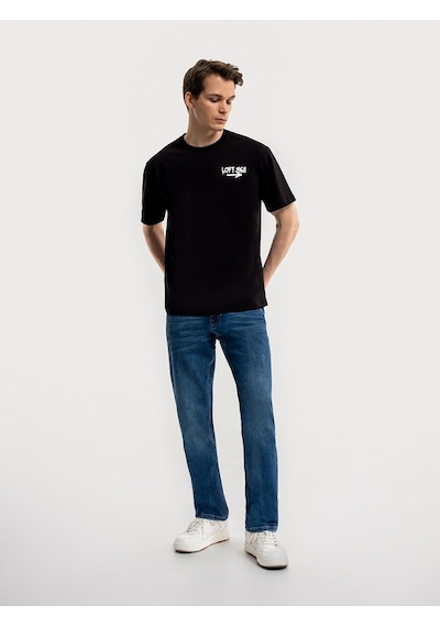LOFT Loose Fit Erkek Tshirt K.kol Lf2035159 Q1.v1 Siyah