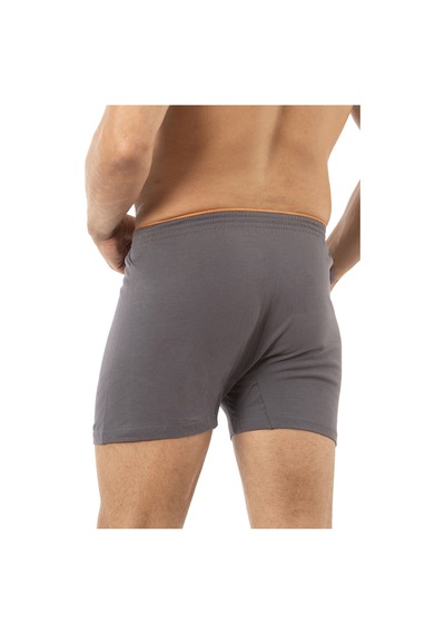 Özkan Underwear Özkan 0041 5'li Paket Erkek %100 Pamuklu Şardonlu Klasik Rahat Kesim Havlu Bel Süprem Penye Boxer Antrasit