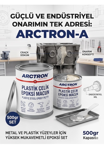Arctron A Plastik Çelik Epoksi Macun 500gr