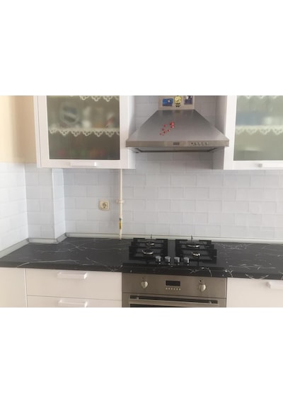 Mutfak Beyaz Taş Desen Tezgah Arası Kendinden Yapışkanlı Folyo 60cmx100cm