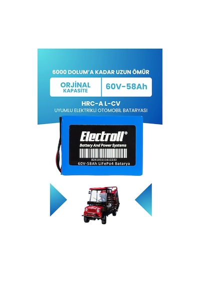 Hrc-a L-cv Uyumlu Batarya Standart Kapasite Lifepo4 60v 58ah Elektrikli Otomobil Bataryası