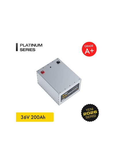 Werer Energy 36V 200Ah LiFePO4 Platinum Series Bluetooth'lu Lityum Demir Fosfat Akü