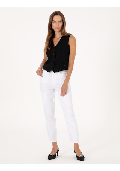 Pierre Cardin Kadın Beyaz Pantolon Jean 50313234-vr013 Beyaz