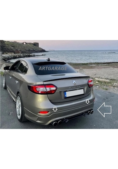 Reno Fluence Uyumlu Arka Tampon Eki-fiberglass-boyasız