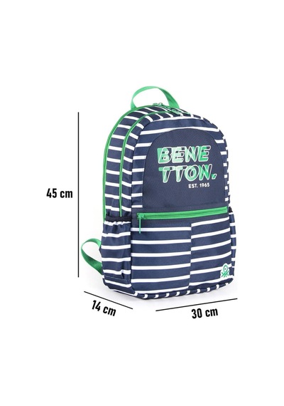 United Colors Of Benetton Unıted Colors Of Benetton Çift Bölmeli Sırt Çantası 03745 Lacivert