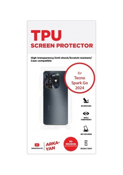 Tecno Spark Go 2024 Arka Ve Yan Koruyucu Tpu Film