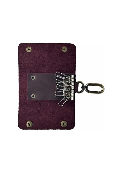 Hakiki Deri Antik Anahtarlık Crazy Bordo