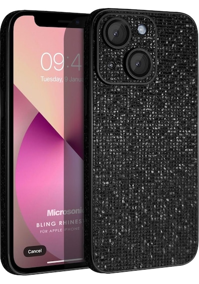 Microsonic Apple Uyumlu iPhone 13 Kılıf Bling Rhinestones
