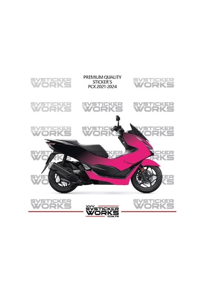 Honda Pcx 2021-2024 Kaplama Sticker Çift Renk Motor Kaplama Modeli Hazır Kit Yüksek Kalite 74703539