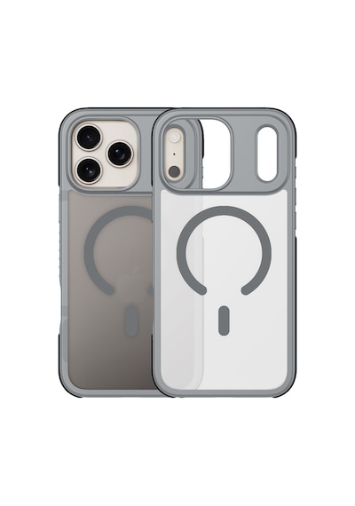 Buff Apple iPhone Uyumlu 18 Pro Max/17 Pro Max Magsafe Air Bumper Kılıf Gray Gri