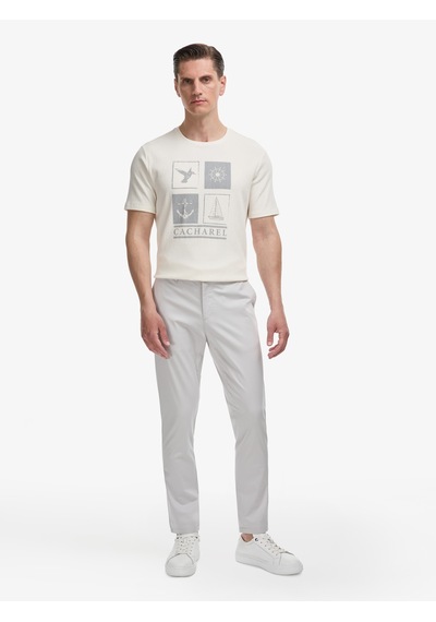 Cacharel Açık Gri Slim Fit Pamuk Karışımlı Beli Lastikli Kanvas Pantolon Cacharel Açık Gri Slim Fit Pamuk Karışımlı Beli Lastikli Kanvas Pantolon
