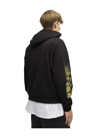 Puma Sport Street Boxy Graphic Erkek Siyah Günlük Stil Sweatshirt 69432201