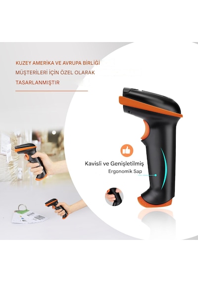 Tera 1d 2d Qr Kablosuz Barkod Okuyucu Darbeye Dayanıklı D5100