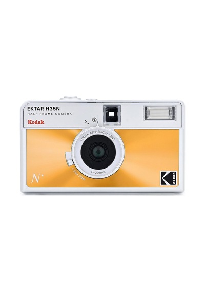 Kodak Ektar H35n 35mm Filmli Analog Fotoğraf Makinesi- Sırlı Turuncu+ultramax 24 Poz Film
