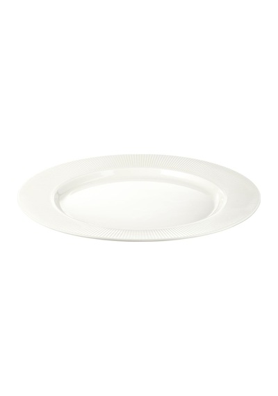 6 Parça Servis Tabağı Meridyendukkan 28 Cm Beyaz Renk Modern Klasik Tabak Yemek-sunum Feldispat Porselen