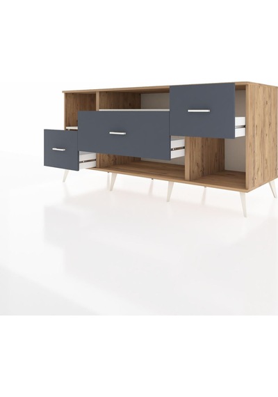 Kronos Konsol 2 Raflı 3 Çekmeceli 176x59x83 Çam-aytaşı/antrasit Aytaşı/antrasit Kronos Konsol 2 Raflı 3 Çekmeceli 176x59x83 Çam-aytaşı/antrasit Aytaşı/antrasit