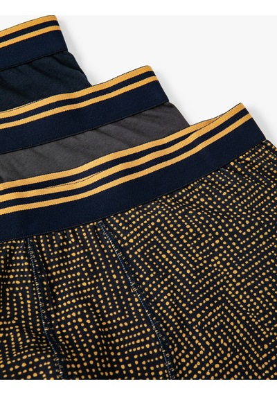 Koton 3'Lü Boxer Seti Geometrik Desenli Çok Renkli Siyah 4Slm90013Mk Koton 3'Lü Boxer Seti Geometrik Desenli Çok Renkli Siyah 4Slm90013Mk