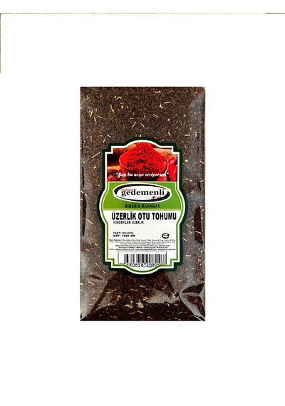 Mahmut Gedemenli Üzerlik Otu Tohumu 1 KG