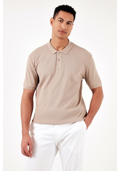 Buratti Pamuklu Regular Fit Düğmeli Erkek Polo Yaka T Shirt 5902281 Vizon Buratti Pamuklu Regular Fit Düğmeli Erkek Polo Yaka T Shirt 5902281 Vizon