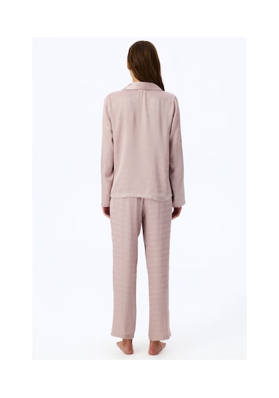 Penti Pastel Pembe Romantik Saten Slogan Desenli Uzun Kollu Gömlek Pantolon Pijama Takımı Penti Pastel Pembe Romantik Saten Slogan Desenli Uzun Kollu Gömlek Pantolon Pijama Takımı
