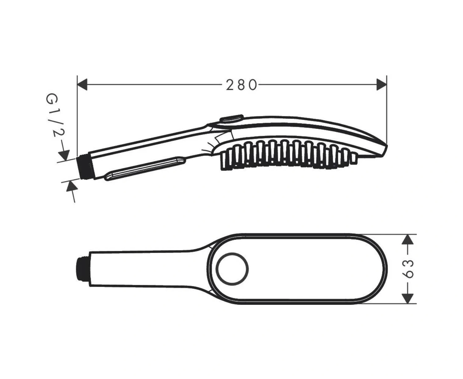 Hansgrohe Dogshower Köpek El Duşu 150 3jet Satin Beyaz Beyaz