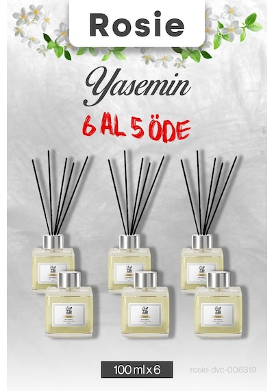 Yasemin 6 Al 5 Öde, Rosie Çubuklu Oda Kokusu 100 Ml Fresh