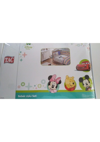 Taç Lisanslı Mickey Bebek Uyku Seti