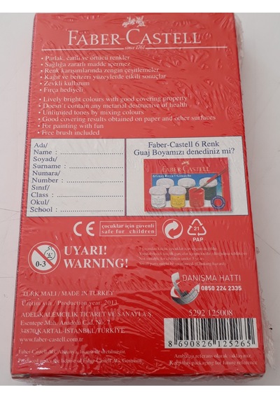 Faber Castell Sulu Boya 8 Renk 24 MM Tablet