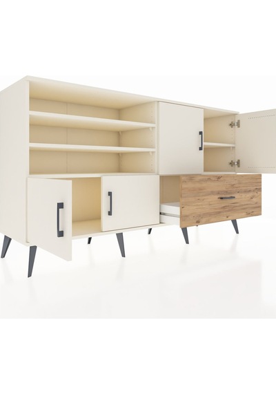 Hyperion Konsol 5 Raflı Tek Çekmeceli 4 Kapaklı 176x44x99 Aytaşı- Aytaşı-aytaşı/çam Hyperion Konsol 5 Raflı Tek Çekmeceli 4 Kapaklı 176x44x99 Aytaşı- Aytaşı-aytaşı/çam